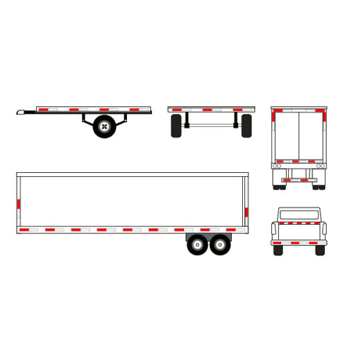 Reflective Safety Arrow Tape Strip (1 Foot Per Strip)