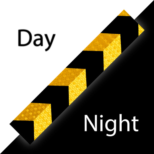 Reflective Safety Arrow Tape Strip (1 Foot Per Strip)