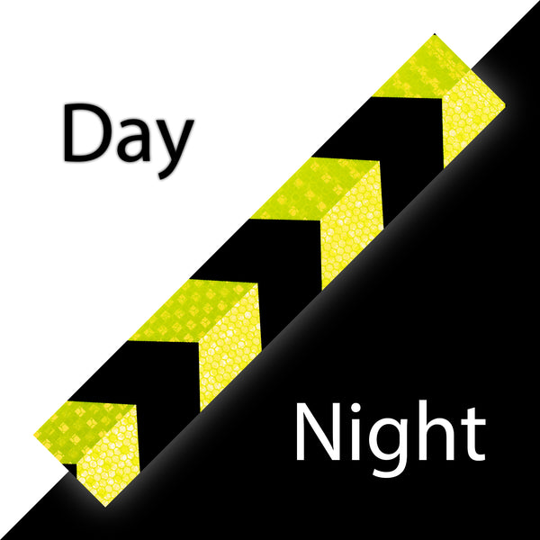 Reflective Safety Arrow Tape Strip (1 Foot Per Strip)