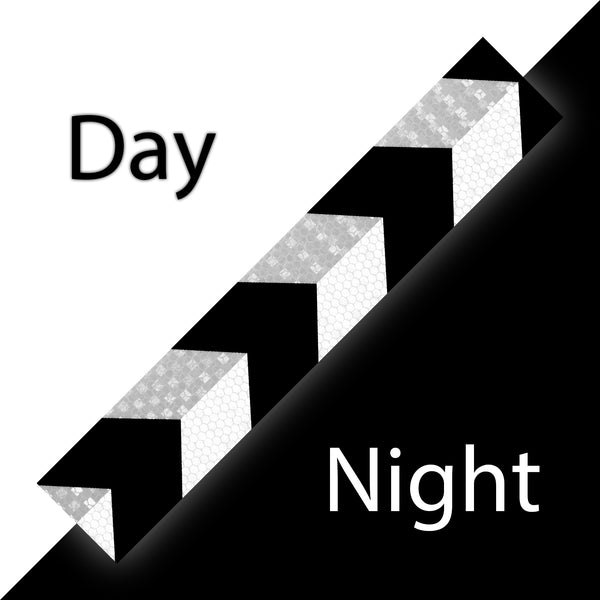 Reflective Safety Arrow Tape Strip (1 Foot Per Strip)