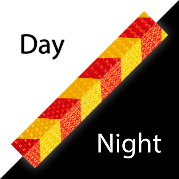 Reflective Safety Arrow Tape Strip (1 Foot Per Strip)