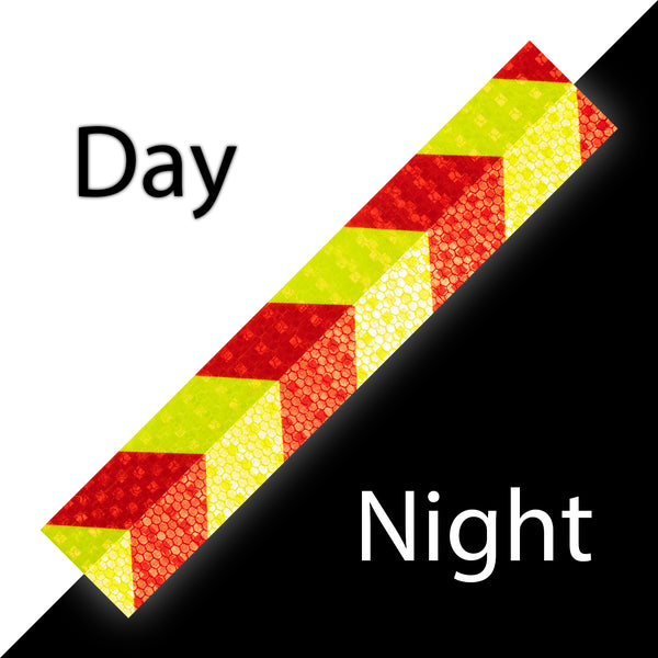 Reflective Safety Arrow Tape Strip (1 Foot Per Strip)