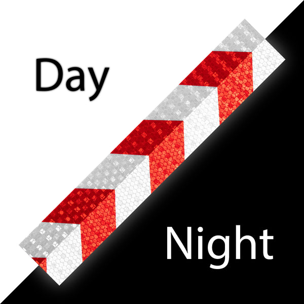 Reflective Safety Arrow Tape Strip (1 Foot Per Strip)