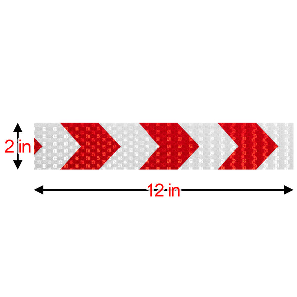 Reflective Safety Arrow Tape Strip (1 Foot Per Strip)