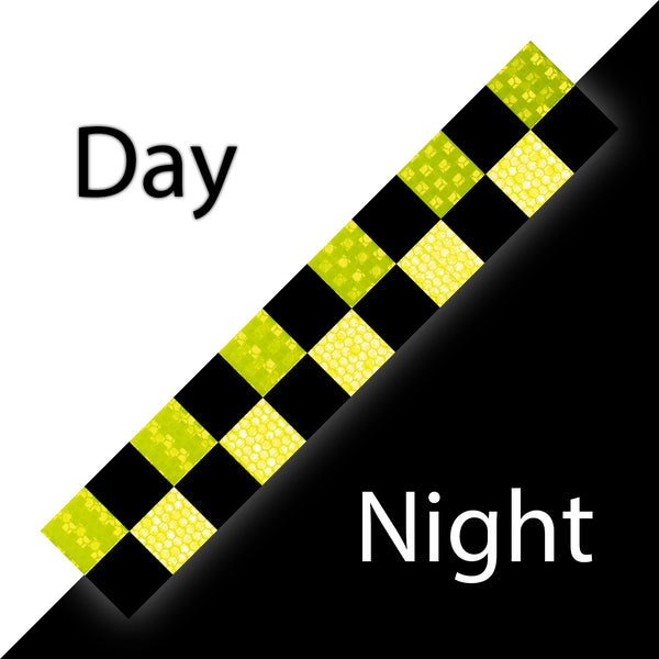 Reflective Safety Checker Tape Strip (1 Foot Per Strip)