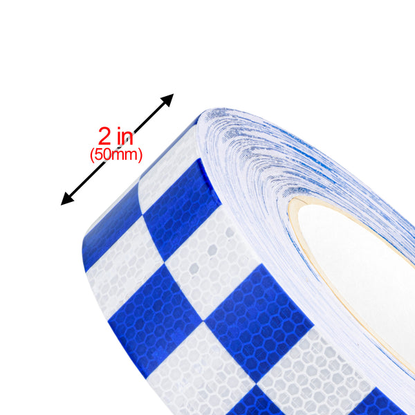 Reflective Safety Checker Tape 2 Inches x 120 Feet