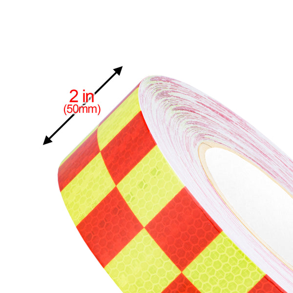 Reflective Safety Checker Tape 2 Inches x 120 Feet