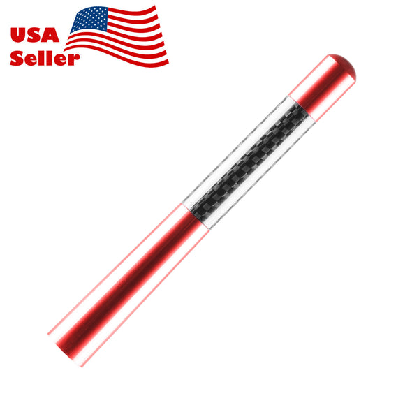 Universal 4.7" Aluminum Carbon Fiber Antenna (Black / Blue / Red / Silver)