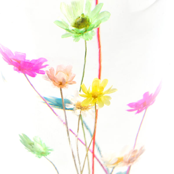 Universal Racing Clear Crystal Real Flowers Shift Knob (10cm / 15cm / 20cm)