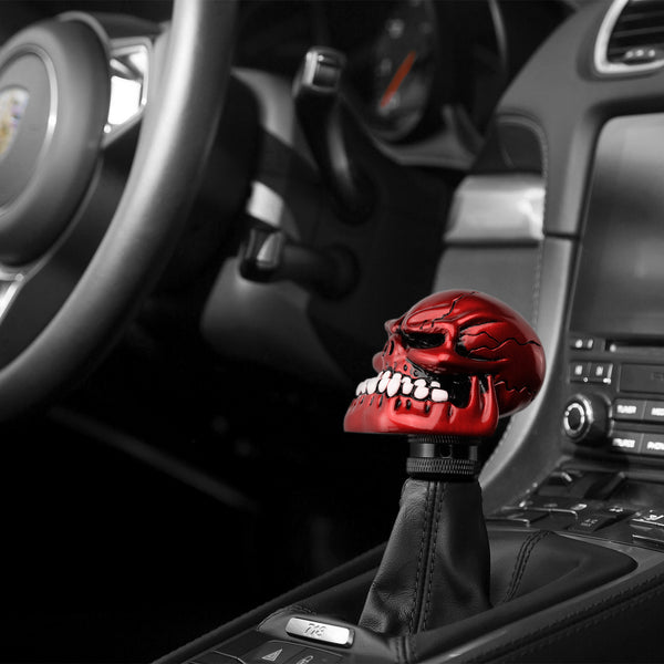Universal Manual Wicked Skull Shift Knob (Black / Green / Red / Teal / Yellow)
