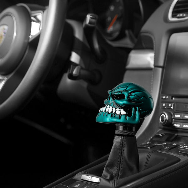 Universal Manual Wicked Skull Shift Knob (Black / Green / Red / Teal / Yellow)