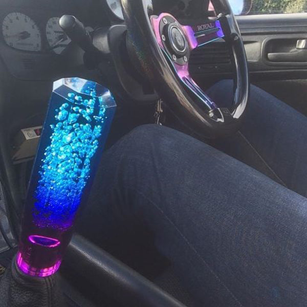 Shift Knob Stick Crystal Purple Blue SK53A (10cm / 15cm / 20cm / 25cm / 30cm)