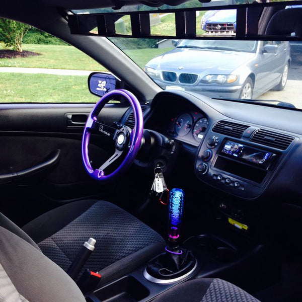 Shift Knob Stick Crystal Purple Blue SK53A (10cm / 15cm / 20cm / 25cm / 30cm)