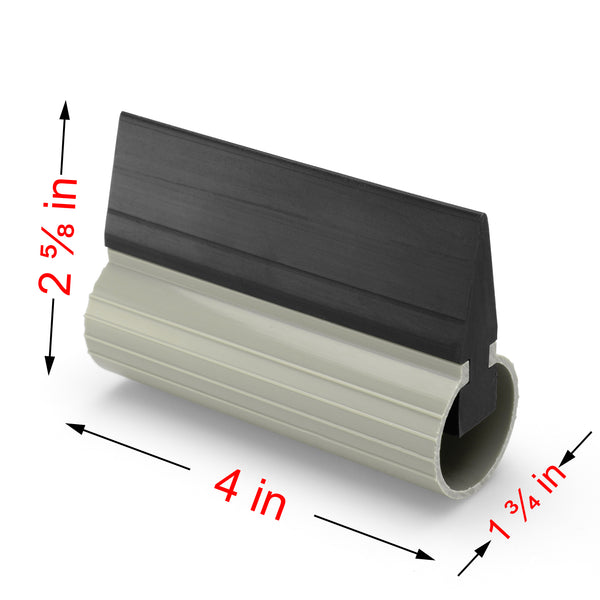 Black 4'' Turbo Squeegee with Handle