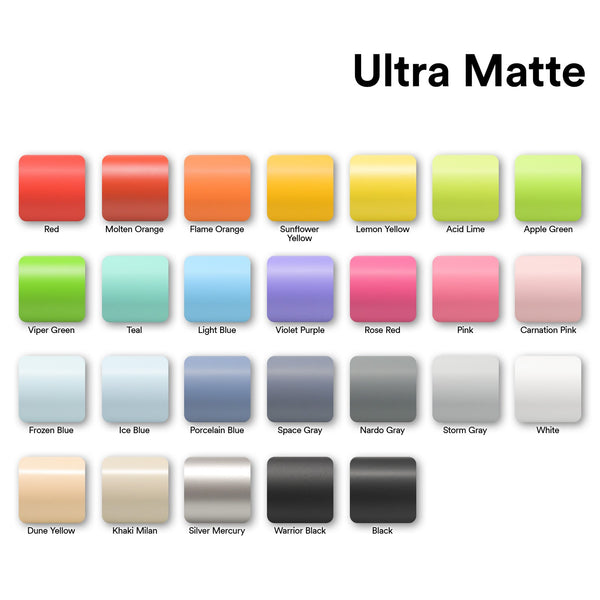 Ultra Matte Flat Molten Orange Vinyl Wrap