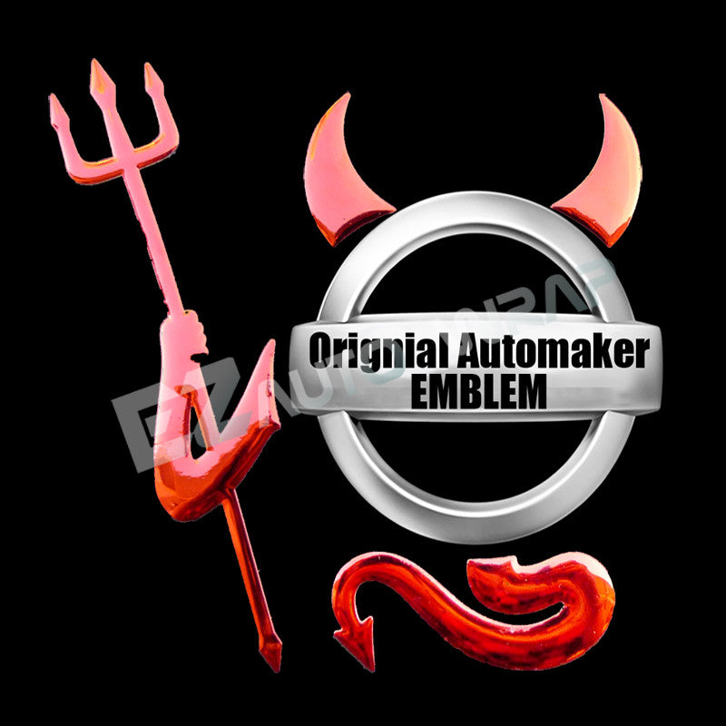 3D Devil Demon Decal Sticker Emblem (Chrome / Gold / Red / 2n Gen) – EzAuto  Wrap