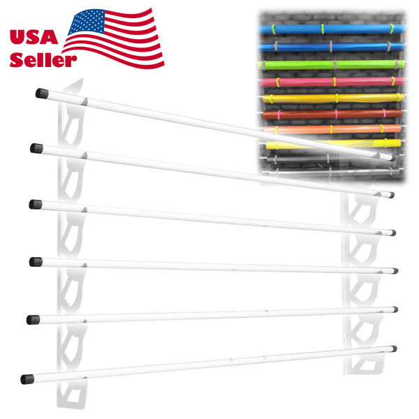 Hold 6 Rolls Media Storage Vinyl Wrap Fabric Decal Wall Rack Mount For 60" Long