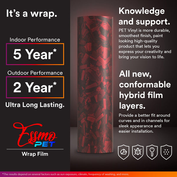 PET Marble Forged Matte Carbon Fiber Textured Emerald Green Vinyl Wrap