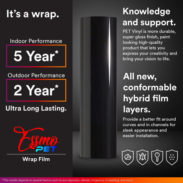 PET Super Gloss Rouge Pink Vinyl Wrap