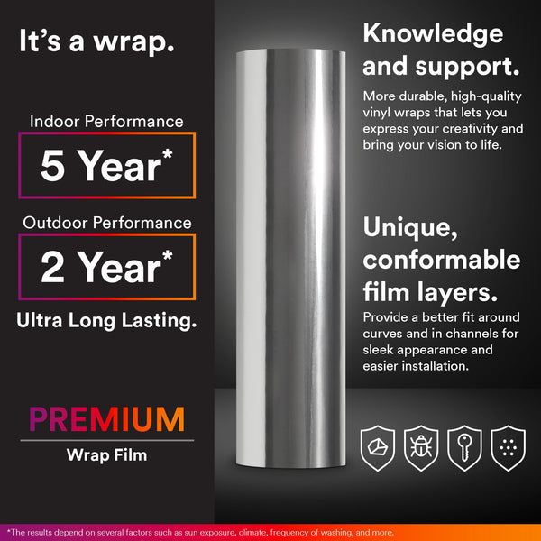 Supercast Orange Easy Stretch Chrome Vinyl Wrap