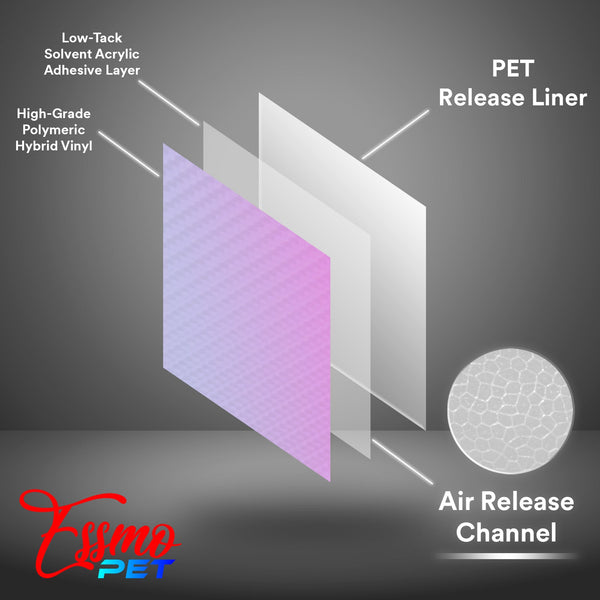 PET Romance Chrome Rose Red Vinyl Wrap