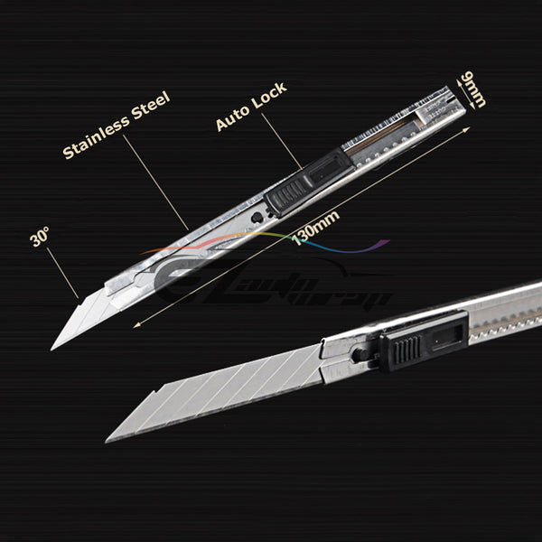 Stainless Steel 30 Degree Vinyl Wrap Knife