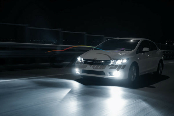 Newest Pair LED Fog Light Clear Lens Upgrade Aluminum Body For Toyota Lexus T1