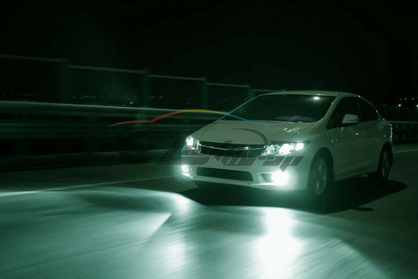 Pair 5000K LED Fog Light Lamp Clear Lens Replacement Upgrade For Lexus Toyota T2