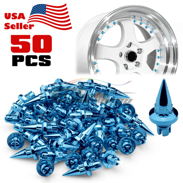 50pcs Spiked Wheel Rivets PC-WRL01 (Blue / Gold / Purple / Red / Silver)