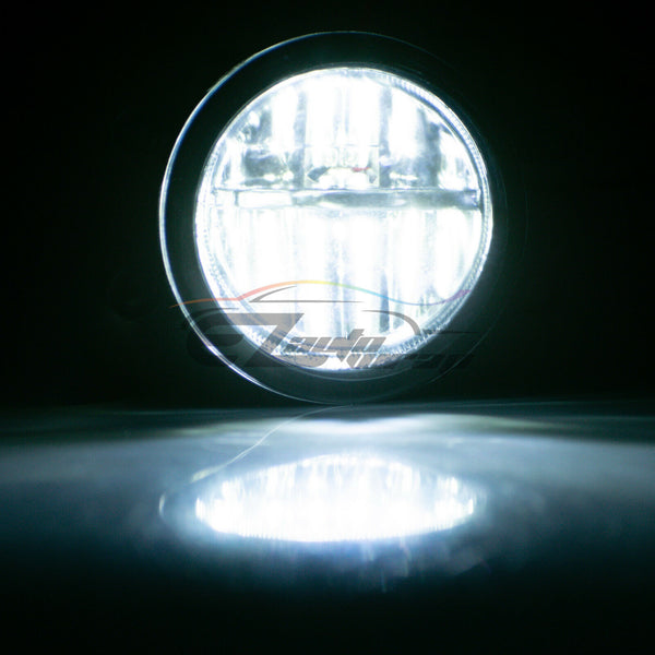 Pair 80W LED Fog Light Lamp Clear lens Replacement Upgrade For Lexus Toyota T5