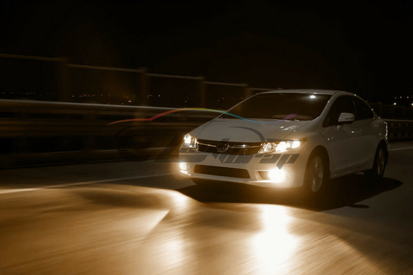 Pair Fog Light Lamp Clear Lens Upgrade Aftermarket OEM Replacement H11 Bulb F1