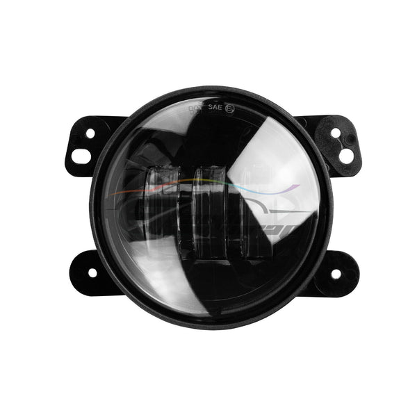 Pair 4"inch 30W Round LED Fog Light Lamp DRL for Jeep Wrangler JK TJ Dodge F3