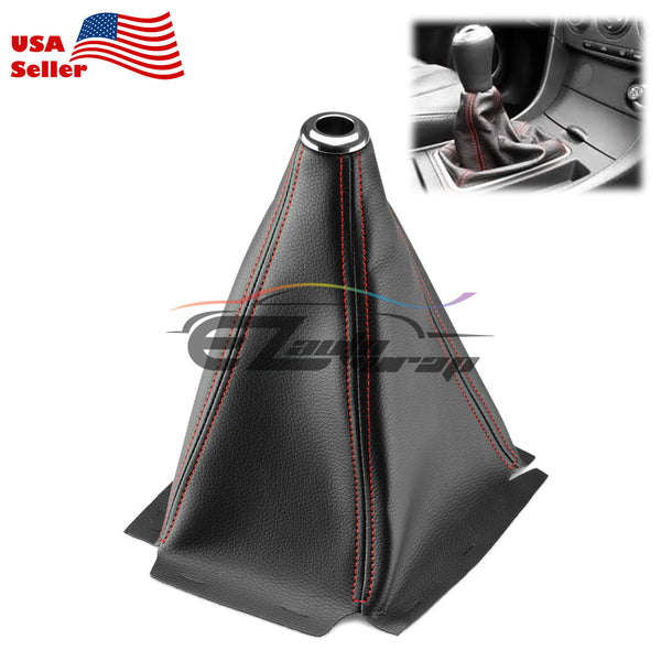 Shifter Boot Cover Black PVC Leather SBC01 (with 4 color of stitches)