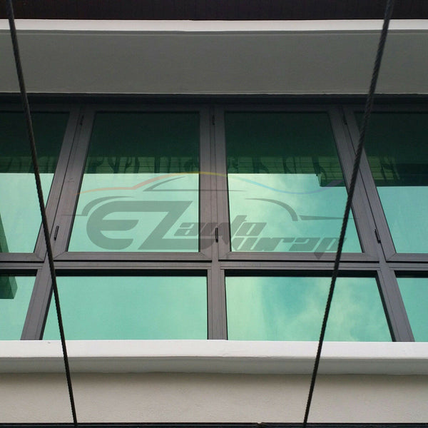 Uncut Roll Chrome Green Window Tint Film