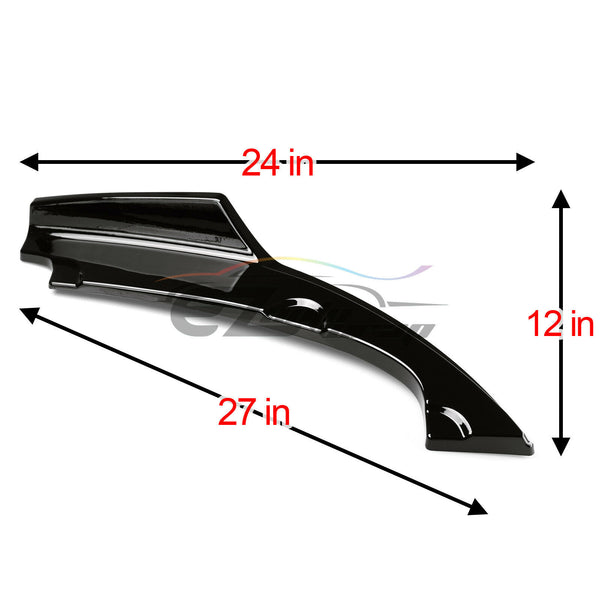 Gloss Black Rear Bumper Splitter 2016-2018 Honda Civic PC-C10BD27-G