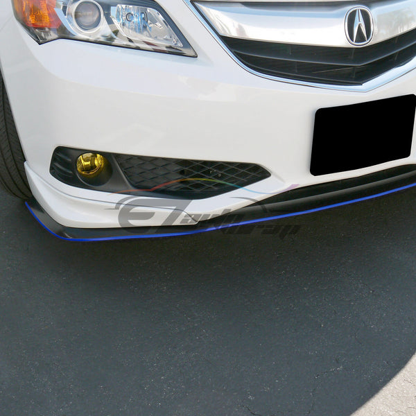 Front Bumper Rubber Lip 2 Tone Colors (Blue Black / Red Black / White Black)