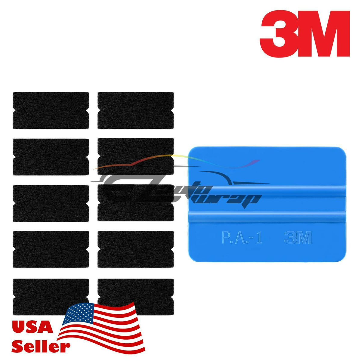 3M Blue Squeegee Tips x10 Vinyl Wrap Kit – EzAuto Wrap