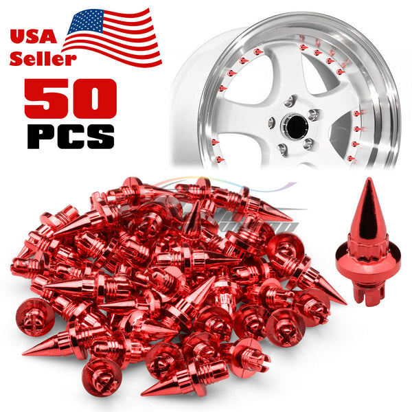 50pcs Spiked Wheel Rivets PC-WRL01 (Blue / Gold / Purple / Red / Silver)