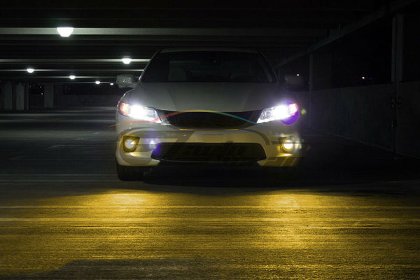 Pair of Fog Light Lamp Yellow Lens Upgrade Replacement with Bulbs For Toyota T3