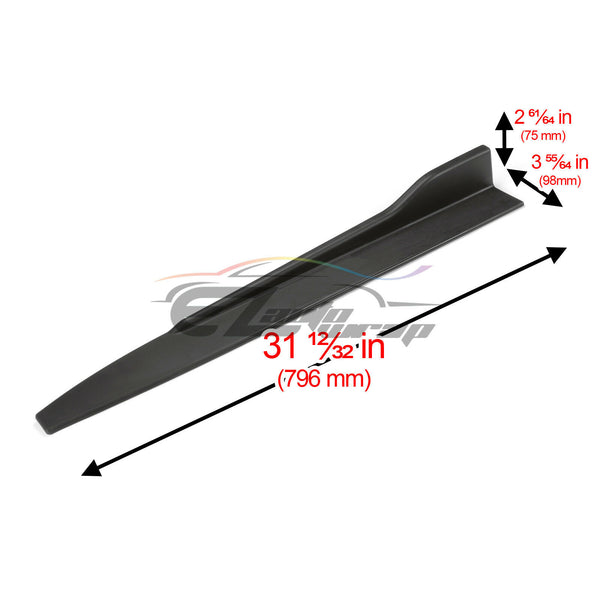 Matte Black Universal Side Skirt PC-PS52