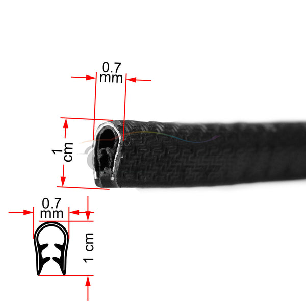 Heavy Duty Door Edge Guard Black EG02