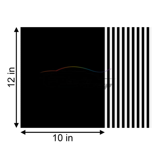 20pcs Black & White Matte Heat Transfer Vinyl 12"x10" HTV Bundle