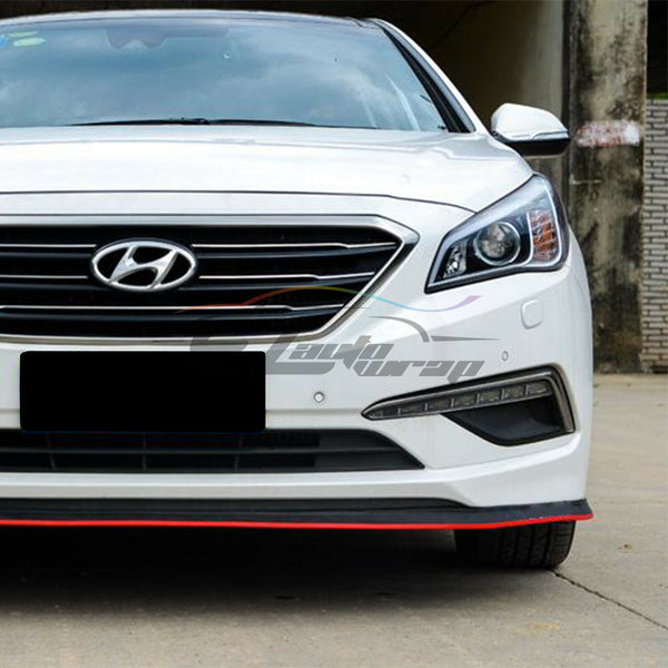 Front Bumper Rubber Lip 2 Tone Colors (Blue Black / Red Black / White Black)