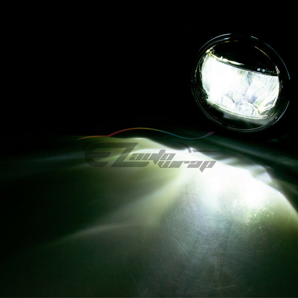 Pair 5000K LED Fog Light Lamp Clear Lens Replacement Upgrade For Lexus Toyota T2