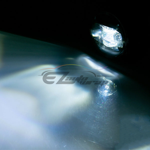 Pair LED 60W Fog Light Lamp Clear Lens Upgrade Aftermarket OEM Replacement F2