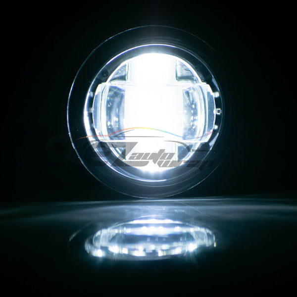 Newest Pair LED Fog Light Clear Lens Upgrade Aluminum Body For Toyota Lexus T1