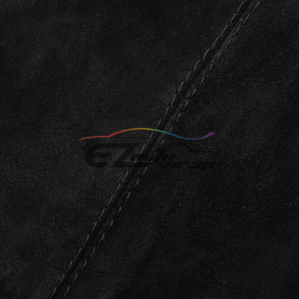 Shifter Boot Cover Black Genuine Leather Alcantara Suede (with 4 color of stitches)