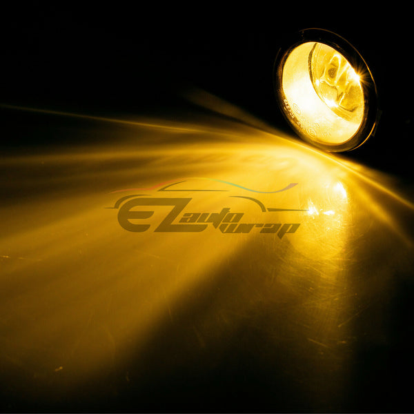 Pair Fog Light Lamp Yellow Lens Upgrade Aftermarket OEM Replacement H11 Bulb F4