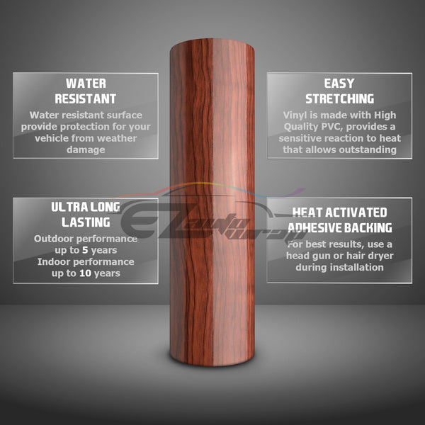 Wood Grain Textured Vinyl Gloss #08