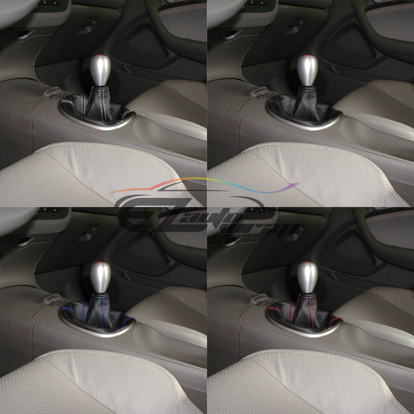 Shifter Boot Cover Black PVC Leather SBC01 (with 4 color of stitches)